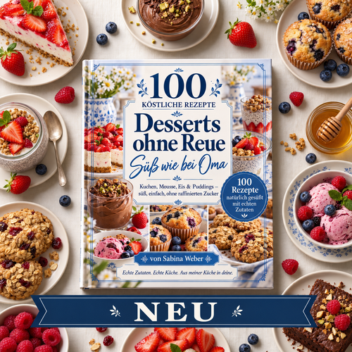 100 Desserts ohne Reue: süß, einfach, ohne raffinierten Zucker